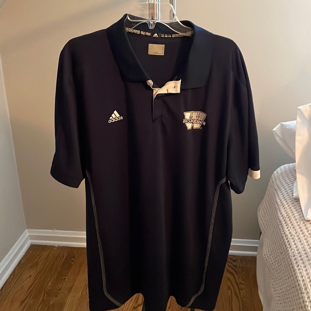 Adidas polo with a Wasburn logo - XXL